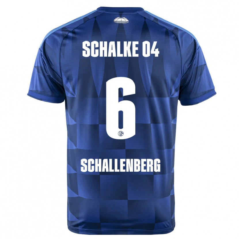 DanxenメンズRon Schallenberg#6ダークブルー イエロー ホワイトホームシャツ2026/27ジャージーユニフォーム