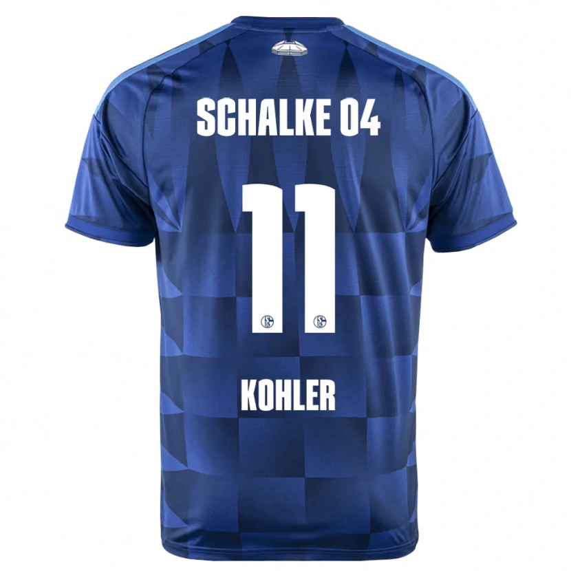 DanxenメンズMarlon Kohler#11ダークブルー イエロー ホワイトホームシャツ2026/27ジャージーユニフォーム
