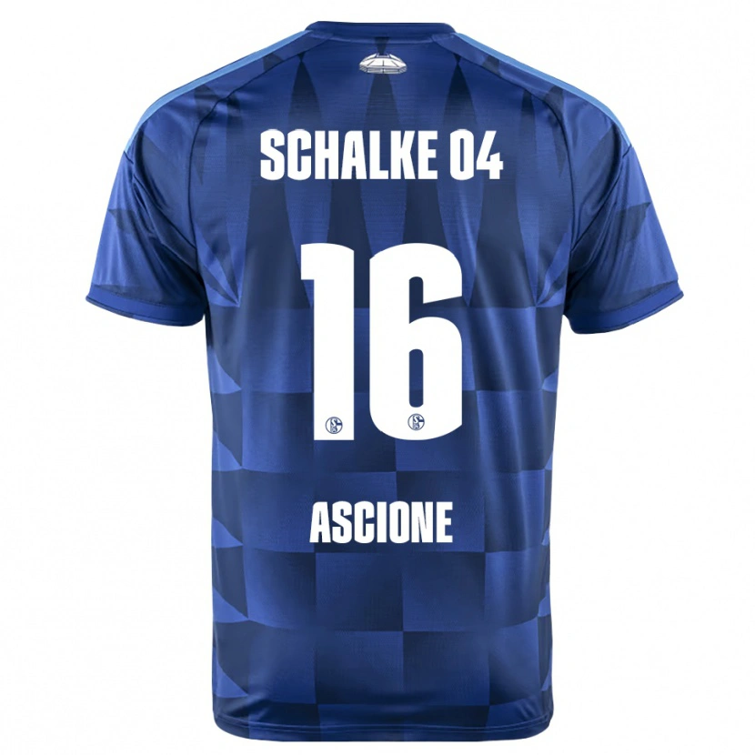 DanxenメンズMarco Ascione#16ダークブルー イエロー ホワイトホームシャツ2026/27ジャージーユニフォーム
