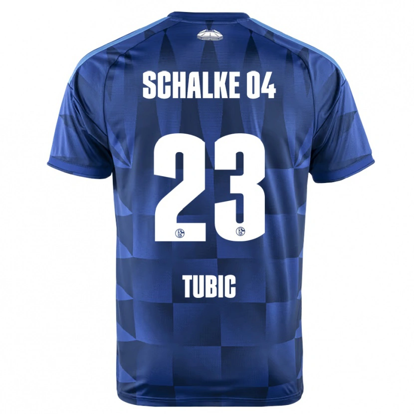 DanxenメンズMalik Tubic#23ダークブルー イエロー ホワイトホームシャツ2026/27ジャージーユニフォーム