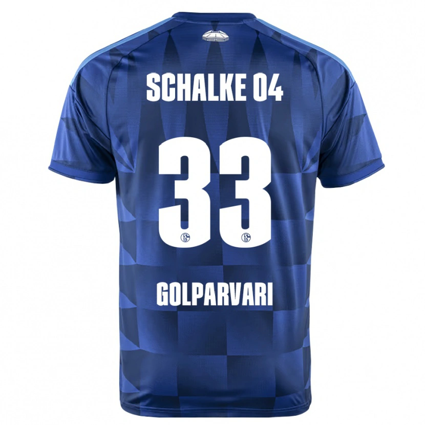 DanxenメンズTara Golparvari#33ダークブルー イエロー ホワイトホームシャツ2026/27ジャージーユニフォーム