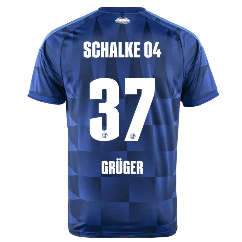 DanxenメンズMax Grüger#37ダークブルー イエロー ホワイトホームシャツ2026/27ジャージーユニフォーム