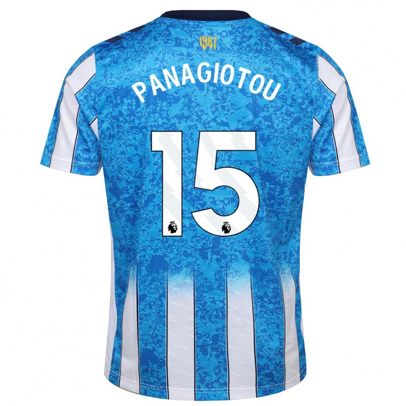DanxenメンズConstantine Panagiotou#15ホワイト ブルー オレンジホームシャツ2026/27ジャージーユニフォーム