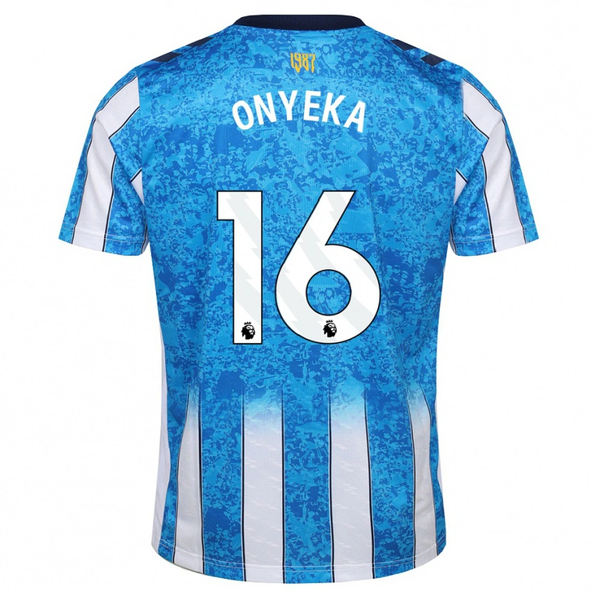 Danxenメンズフランク・オンエカ#16ホワイト ブルー オレンジホームシャツ2026/27ジャージーユニフォーム