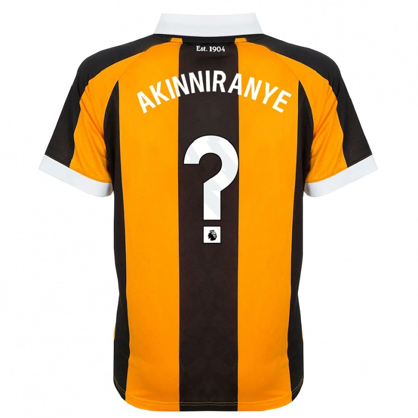 DanxenメンズGeorge Akinniranye#0オレンジ ブラック ホワイトホームシャツ2026/27ジャージーユニフォーム