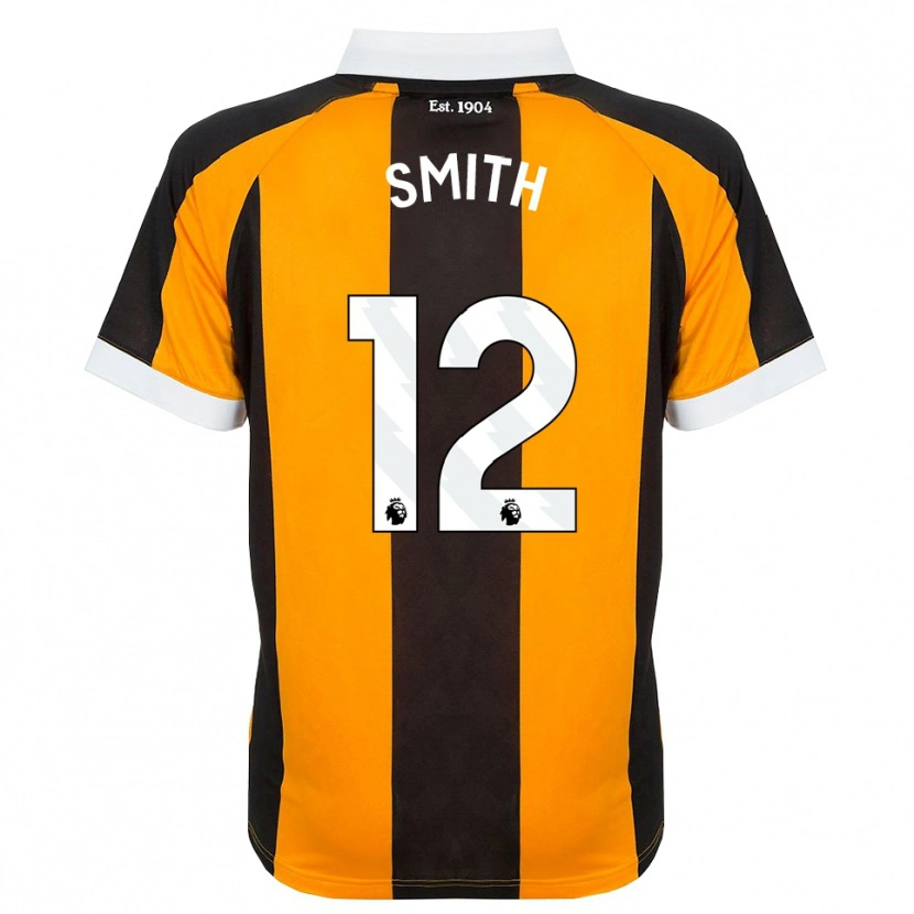 DanxenメンズEmily Smith#12オレンジ ブラック ホワイトホームシャツ2026/27ジャージーユニフォーム