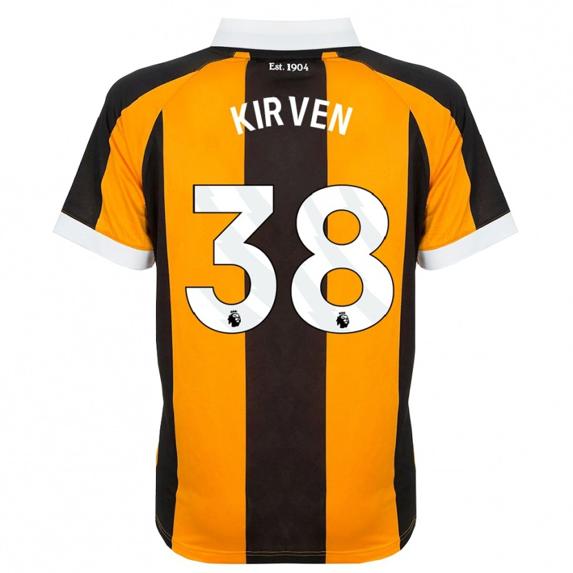 DanxenメンズTess Kirven#38オレンジ ブラック ホワイトホームシャツ2026/27ジャージーユニフォーム