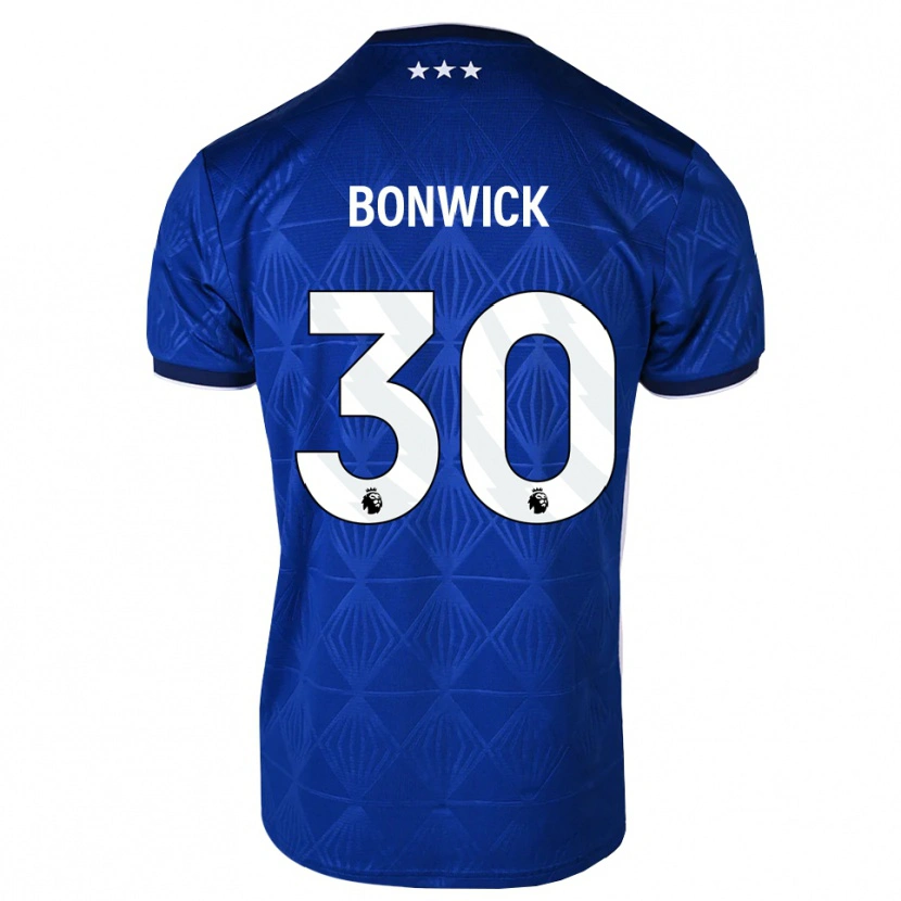 DanxenメンズKaci-Jai Bonwick#30ミディアムブルー ホワイト レッドホームシャツ2026/27ジャージーユニフォーム