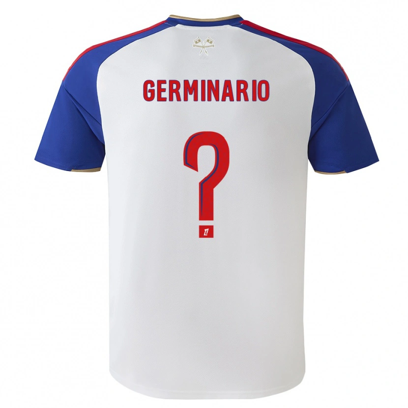DanxenメンズTéo Germinario#0ロイヤルブルー レッド ホワイトホームシャツ2026/27ジャージーユニフォーム