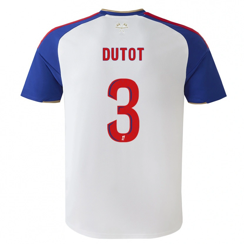 DanxenメンズTimothée Dutot#3ロイヤルブルー レッド ホワイトホームシャツ2026/27ジャージーユニフォーム