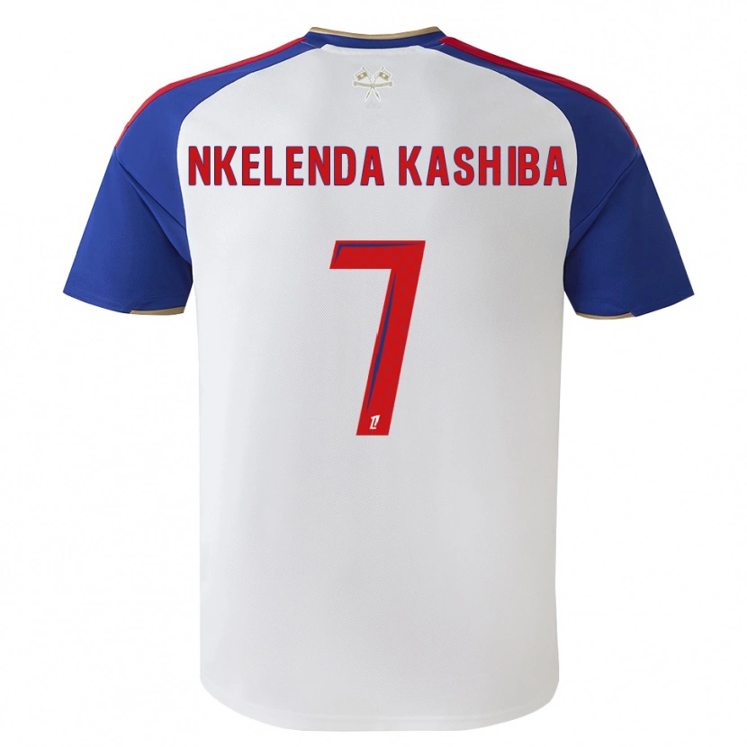 DanxenメンズJason Nkelenda Kashiba#7ロイヤルブルー レッド ホワイトホームシャツ2026/27ジャージーユニフォーム