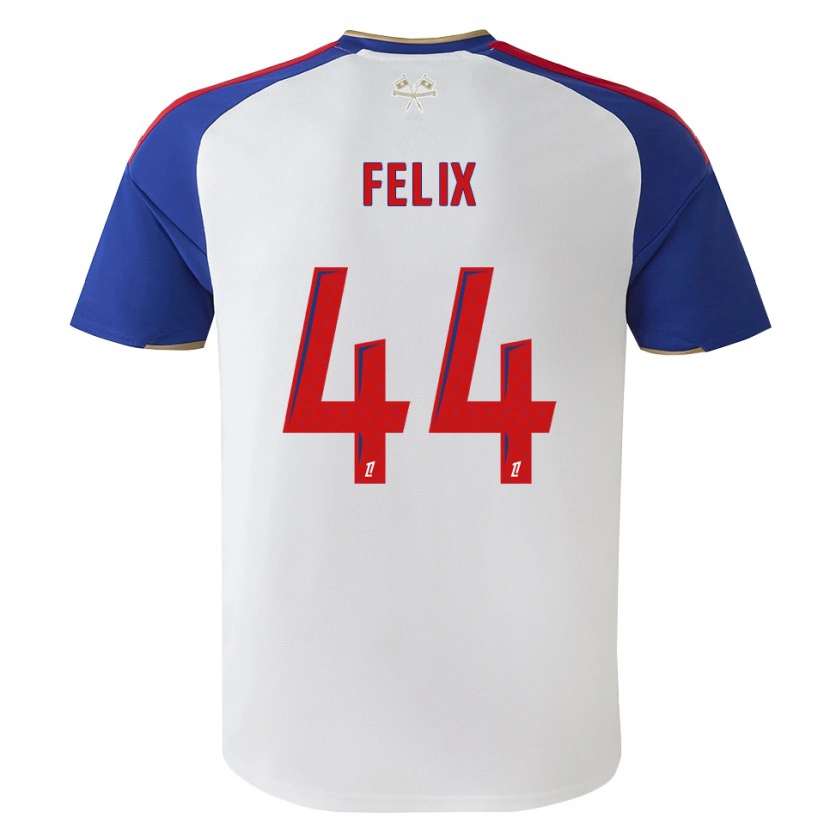 Danxenメンズマーリー・フェリックス#44ロイヤルブルー レッド ホワイトホームシャツ2026/27ジャージーユニフォーム