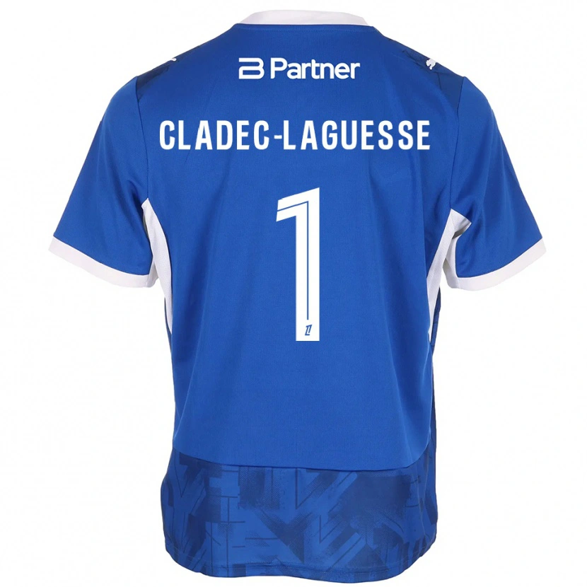 DanxenメンズChristopher Cladec-Laguesse#1ミディアムブルー ホワイトホームシャツ2026/27ジャージーユニフォーム