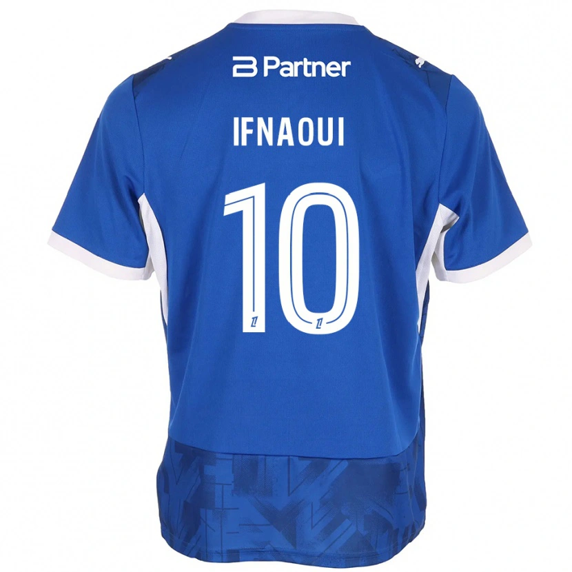 DanxenメンズMerwan Ifnaoui#10ミディアムブルー ホワイトホームシャツ2026/27ジャージーユニフォーム