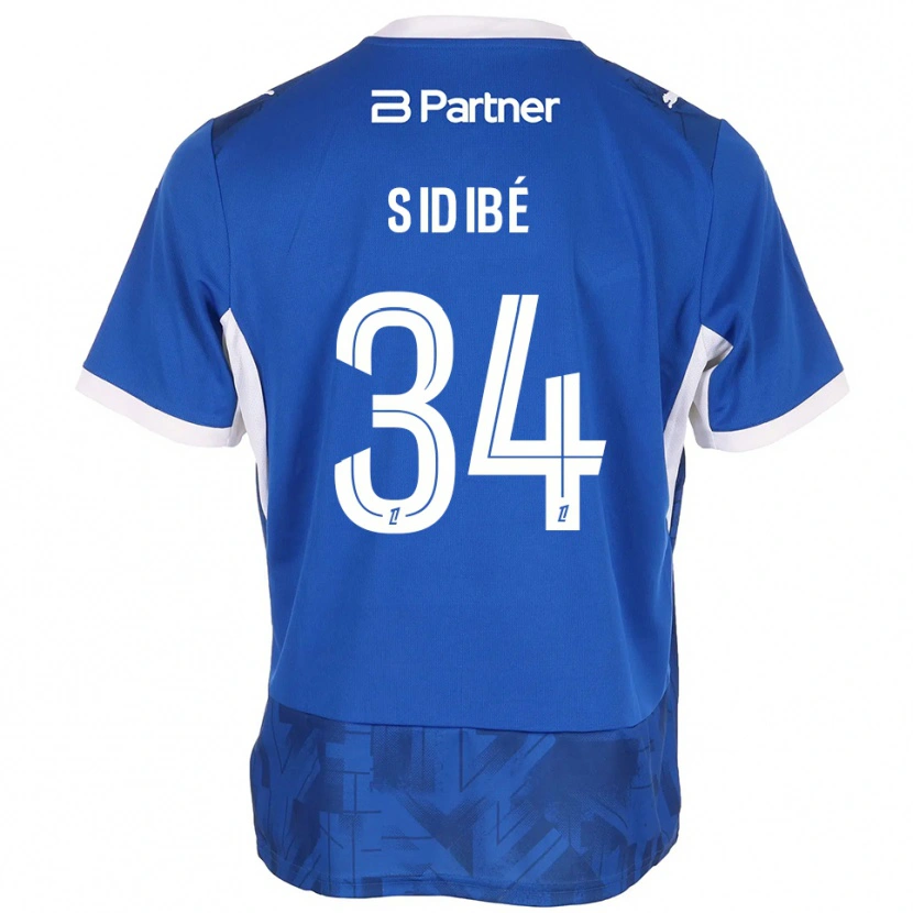 DanxenメンズAly Sidibé#34ミディアムブルー ホワイトホームシャツ2026/27ジャージーユニフォーム