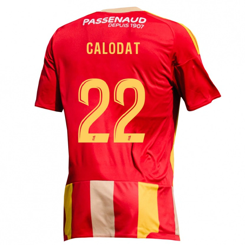 DanxenメンズLucas Calodat#22レッド イエロー グリーンホームシャツ2026/27ジャージーユニフォーム