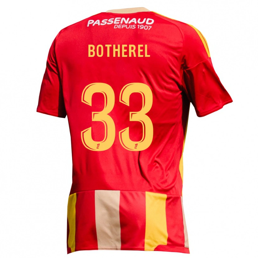 DanxenメンズLucas Botherel#33レッド イエロー グリーンホームシャツ2026/27ジャージーユニフォーム
