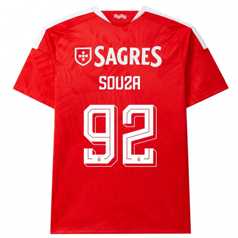 DanxenメンズPedro Souza#92レッド ホワイト イエローホームシャツ2026/27ジャージーユニフォーム