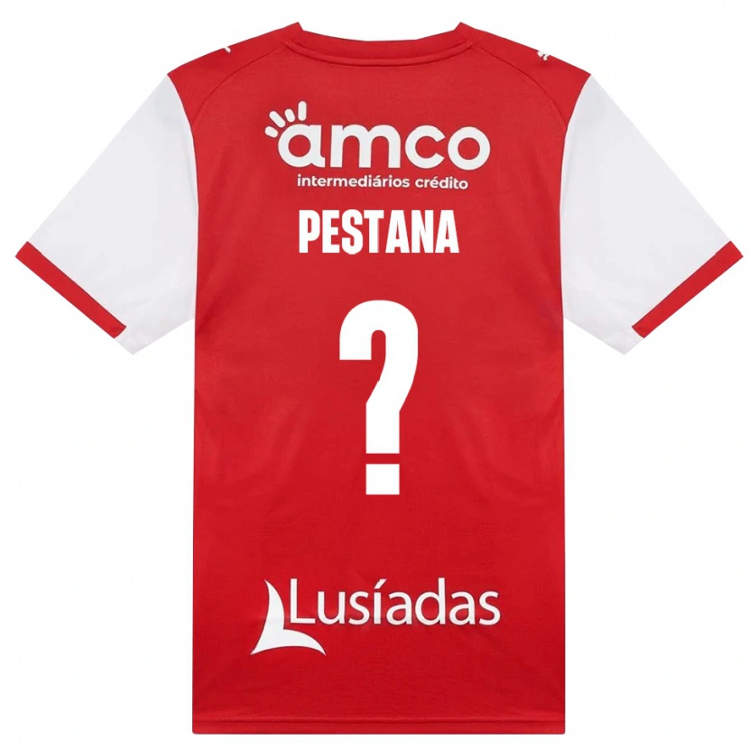 DanxenメンズRafael Pestana#0ホワイト レッド ブラックホームシャツ2026/27ジャージーユニフォーム