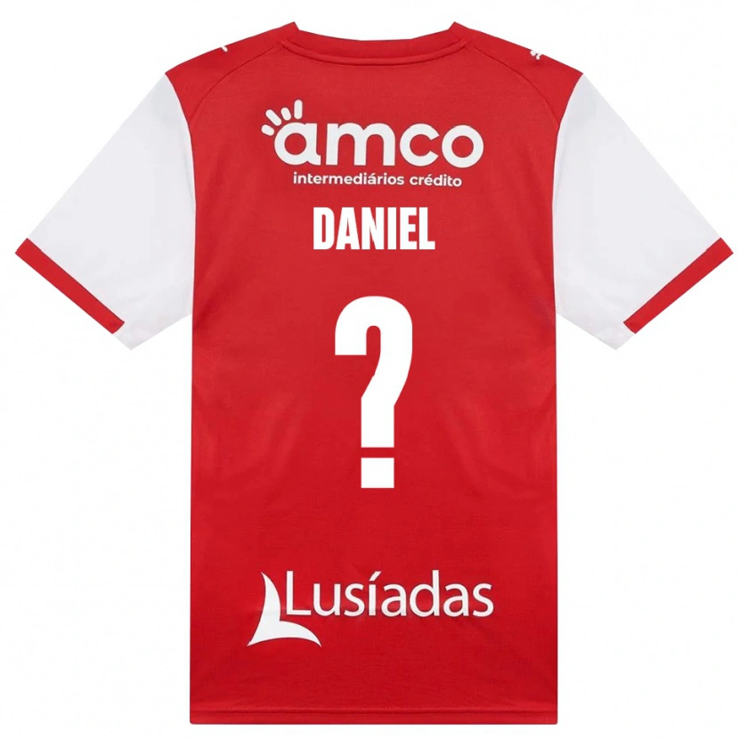 DanxenメンズPaulo Daniel#0ホワイト レッド ブラックホームシャツ2026/27ジャージーユニフォーム