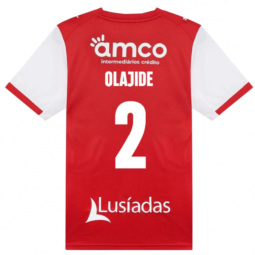 DanxenメンズMustapha Olajide#2ホワイト レッド ブラックホームシャツ2026/27ジャージーユニフォーム