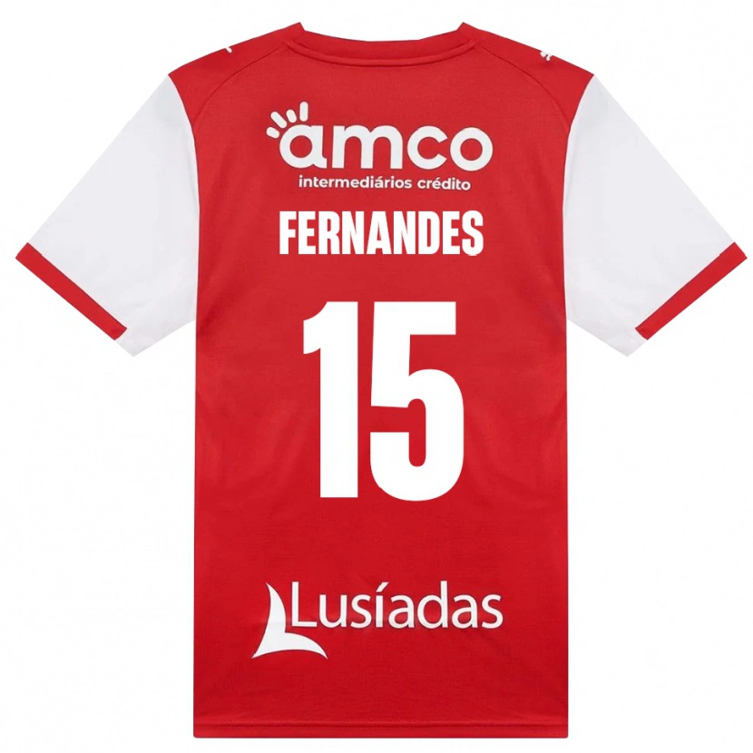 DanxenメンズValdir Fernandes#15ホワイト レッド ブラックホームシャツ2026/27ジャージーユニフォーム