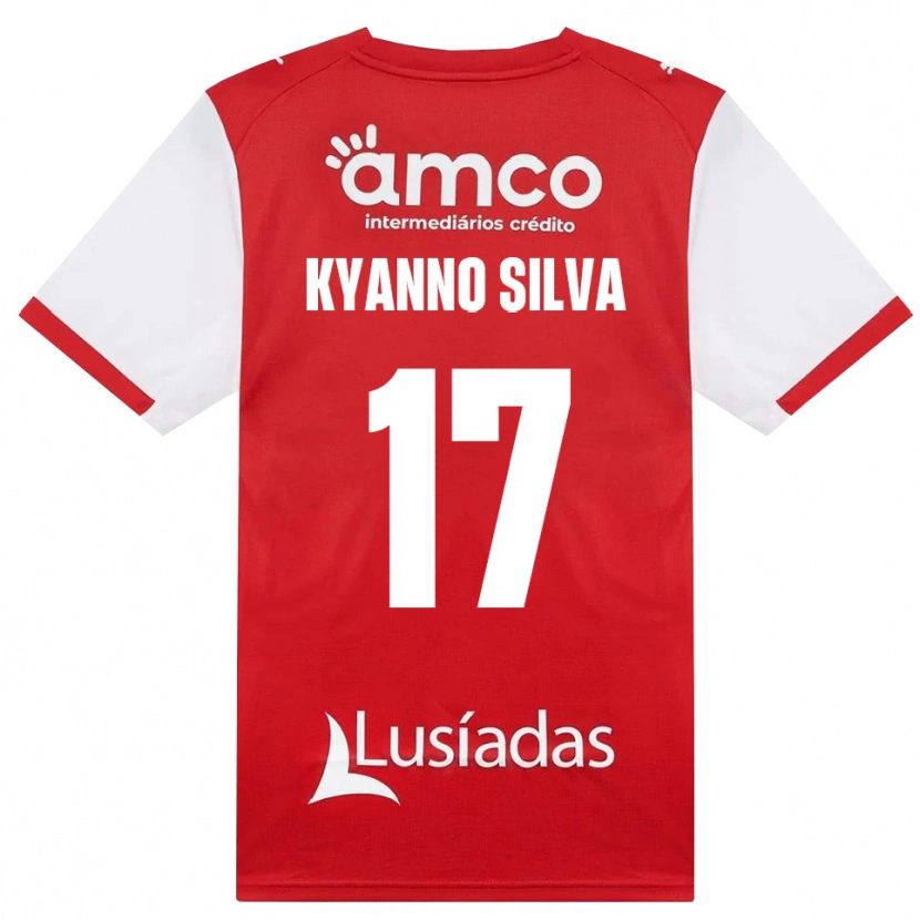 DanxenメンズKyanno Silva#17ホワイト レッド ブラックホームシャツ2026/27ジャージーユニフォーム
