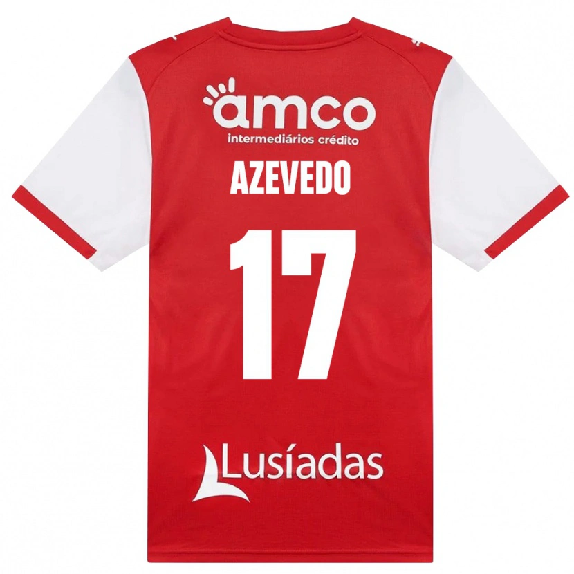 DanxenメンズMariana Azevedo#17ホワイト レッド ブラックホームシャツ2026/27ジャージーユニフォーム