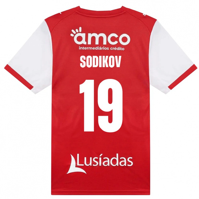 DanxenメンズSayfiddin Sodikov#19ホワイト レッド ブラックホームシャツ2026/27ジャージーユニフォーム