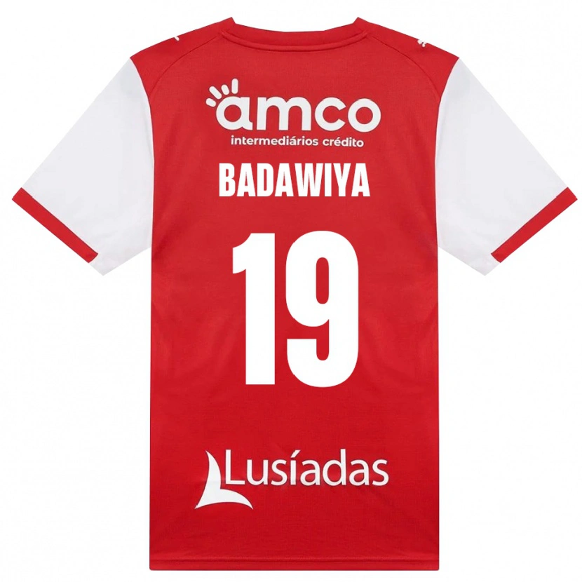 DanxenメンズRola Badawiya#19ホワイト レッド ブラックホームシャツ2026/27ジャージーユニフォーム