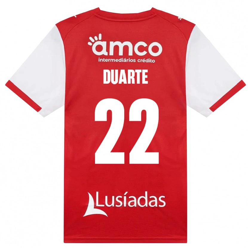 DanxenメンズVânia Duarte#22ホワイト レッド ブラックホームシャツ2026/27ジャージーユニフォーム