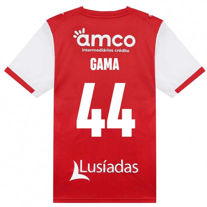 DanxenメンズDinis Gama#44ホワイト レッド ブラックホームシャツ2026/27ジャージーユニフォーム
