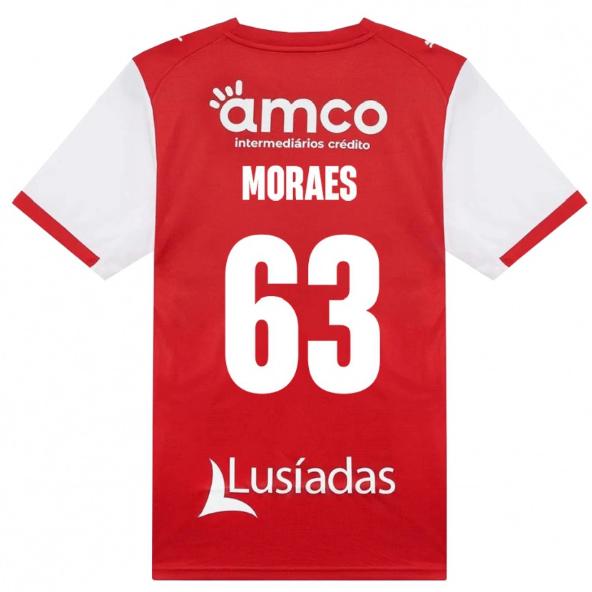 DanxenメンズGuilherme Moraes#63ホワイト レッド ブラックホームシャツ2026/27ジャージーユニフォーム