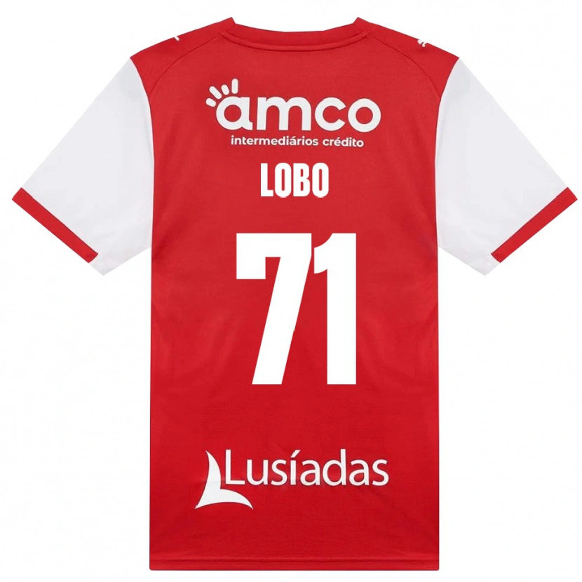DanxenメンズDiogo Lobo#71ホワイト レッド ブラックホームシャツ2026/27ジャージーユニフォーム