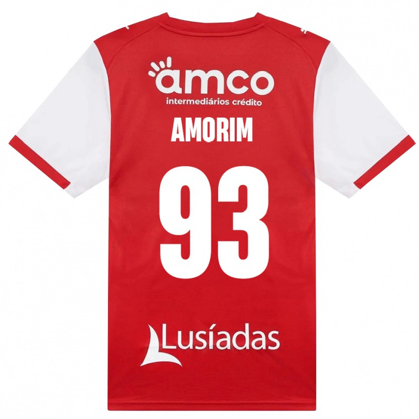 DanxenメンズRenato Amorim#93ホワイト レッド ブラックホームシャツ2026/27ジャージーユニフォーム
