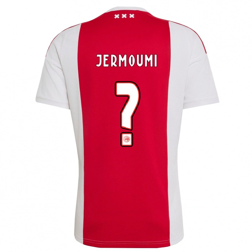 DanxenメンズDiyae Jermoumi#0レッド ホワイト イエローホームシャツ2026/27ジャージーユニフォーム
