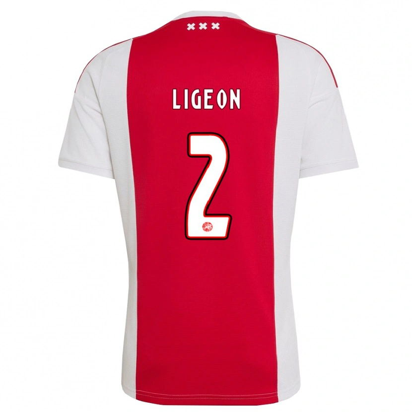 DanxenメンズRuben Ligeon#2レッド ホワイト イエローホームシャツ2026/27ジャージーユニフォーム
