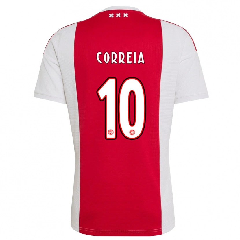 DanxenメンズTim Correia#10レッド ホワイト イエローホームシャツ2026/27ジャージーユニフォーム