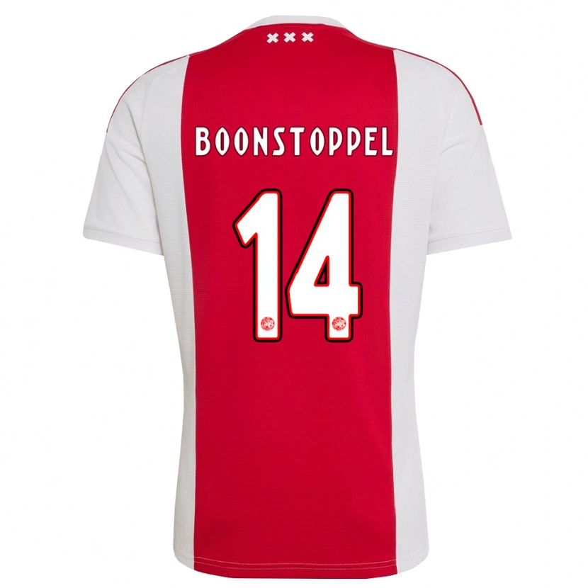 DanxenメンズJesse Boonstoppel#14レッド ホワイト イエローホームシャツ2026/27ジャージーユニフォーム