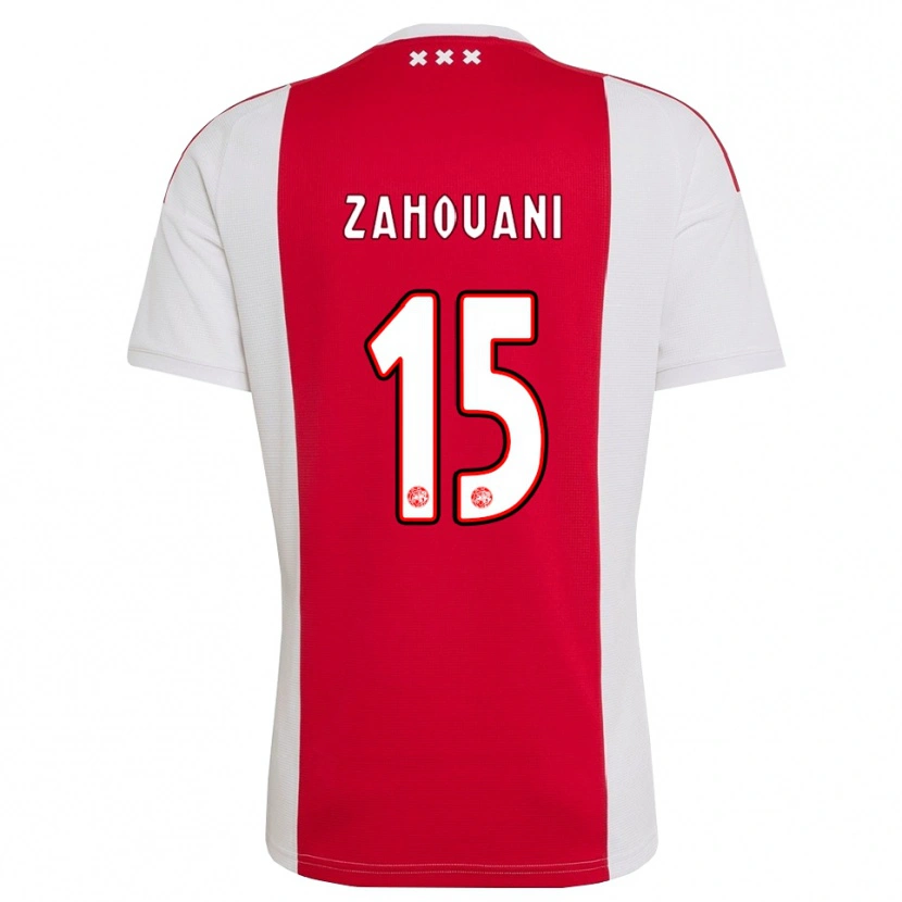 DanxenメンズFouad Zahouani#15レッド ホワイト イエローホームシャツ2026/27ジャージーユニフォーム