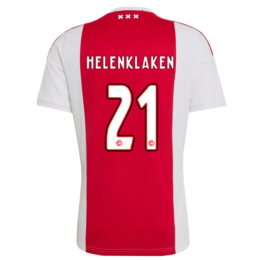DanxenメンズSjors Helenklaken#21レッド ホワイト イエローホームシャツ2026/27ジャージーユニフォーム