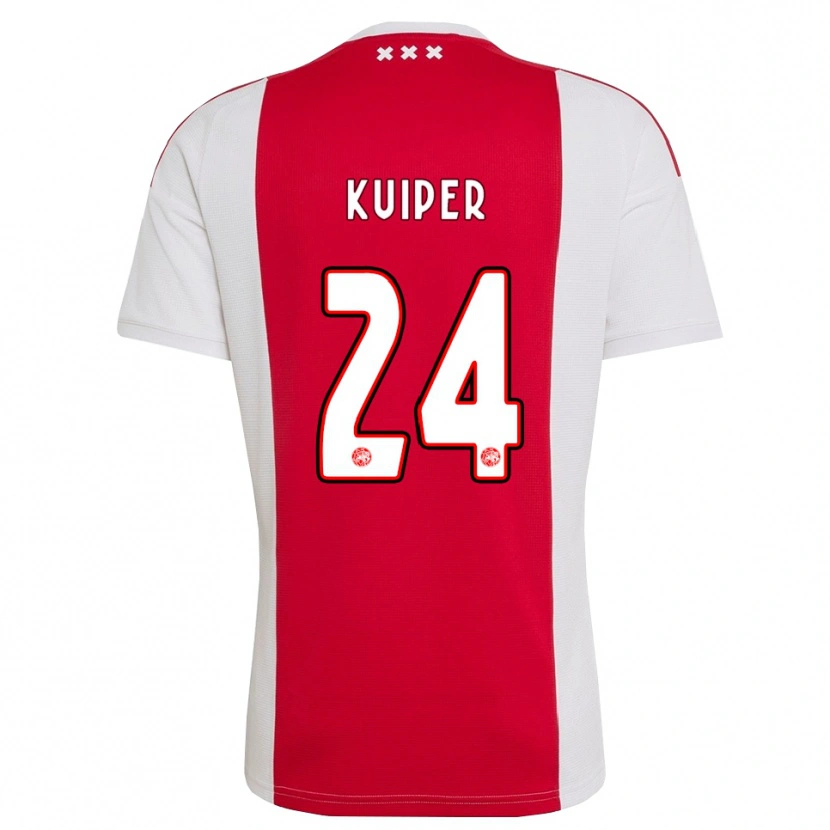 DanxenメンズJusten Kuiper#24レッド ホワイト イエローホームシャツ2026/27ジャージーユニフォーム