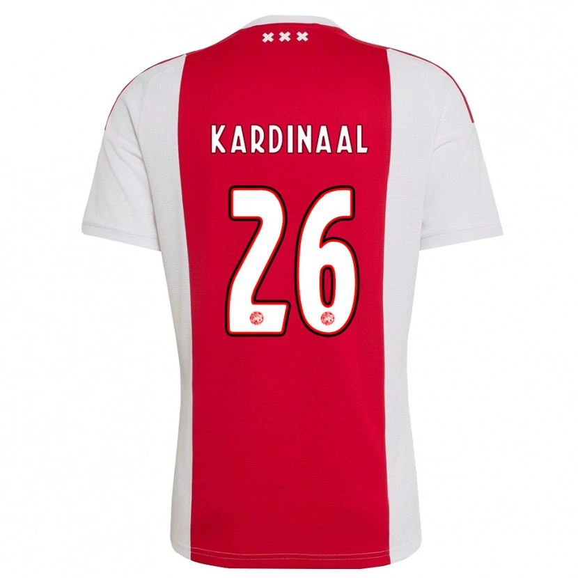 DanxenメンズIsa Kardinaal#26レッド ホワイト イエローホームシャツ2026/27ジャージーユニフォーム
