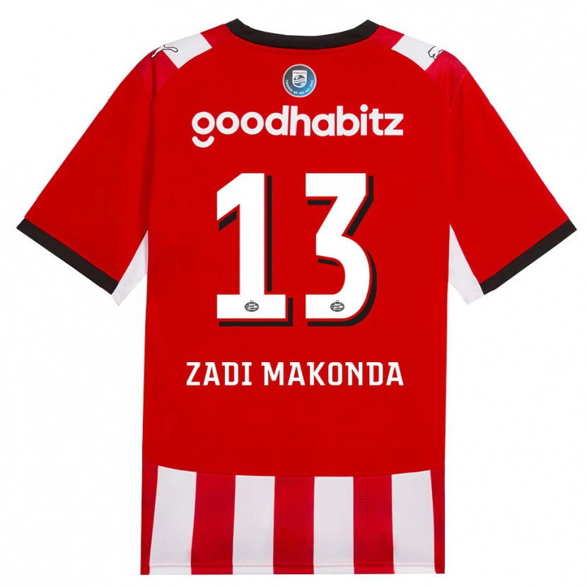 DanxenメンズDavid Zadi Makonda#13レッド ホワイトブラックホームシャツ2026/27ジャージーユニフォーム
