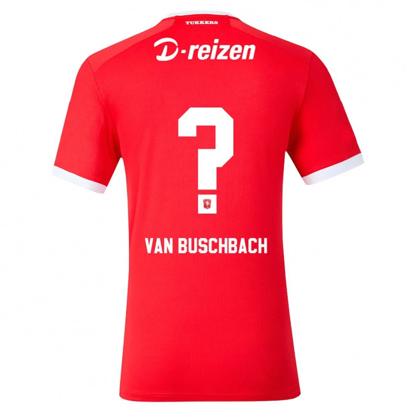 DanxenメンズMyles Van Buschbach#0レッド ホワイトホームシャツ2026/27ジャージーユニフォーム