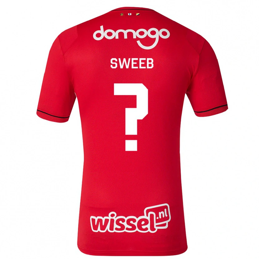 DanxenメンズMatthew Sweeb#0レッド ホワイトブラックホームシャツ2026/27ジャージーユニフォーム