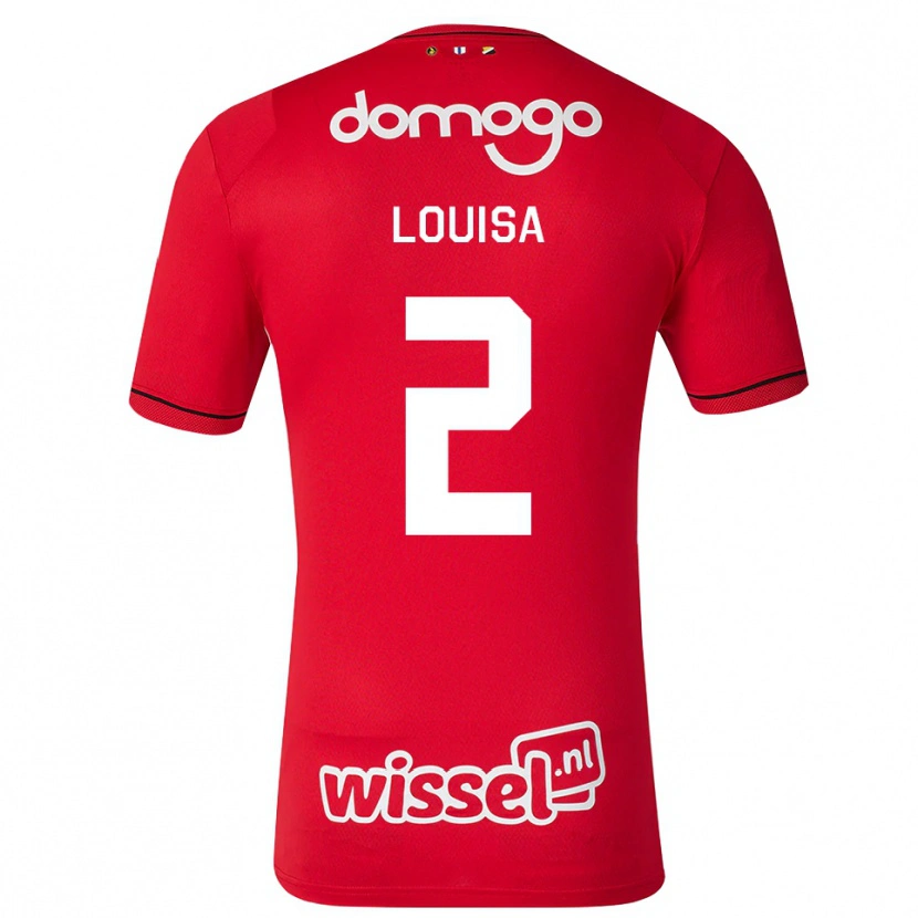 DanxenメンズGenairo Louisa#2レッド ホワイトブラックホームシャツ2026/27ジャージーユニフォーム