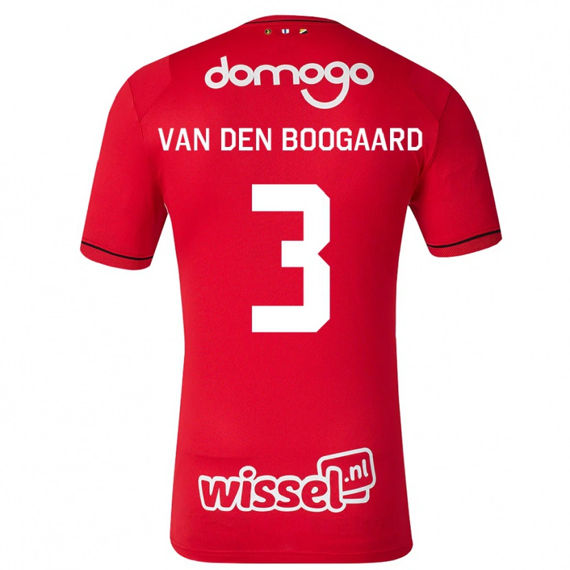 DanxenメンズBrian Van Den Boogaard#3レッド ホワイトブラックホームシャツ2026/27ジャージーユニフォーム