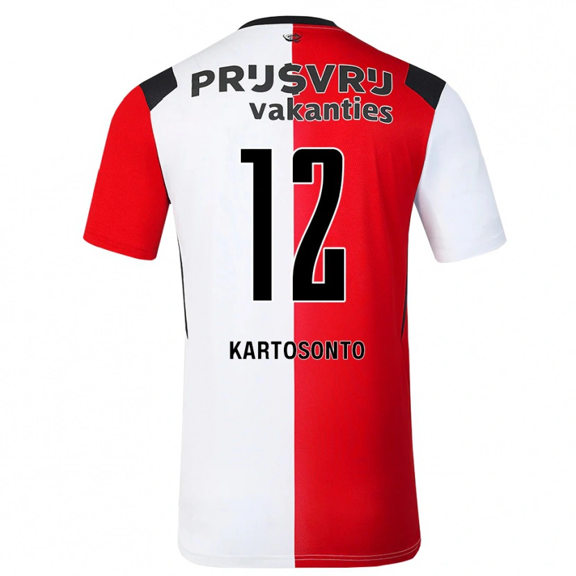 DanxenメンズSirano Kartosonto#12レッド ホワイトブラックホームシャツ2026/27ジャージーユニフォーム