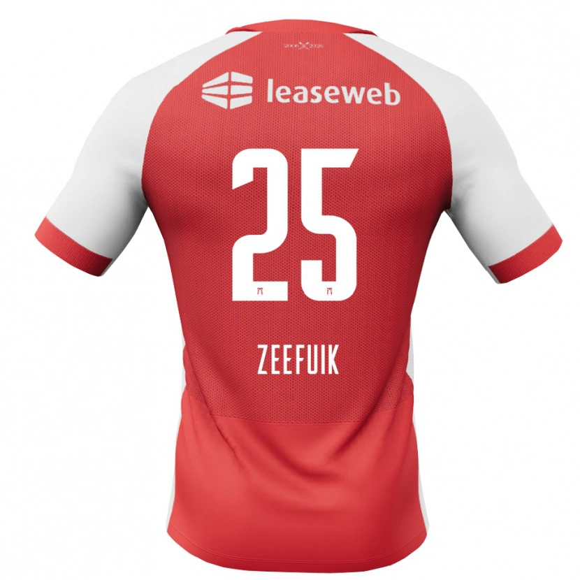 Danxenメンズレキンシオ・ゼーファイク#25レッド ホワイトブラックホームシャツ2026/27ジャージーユニフォーム